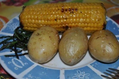 Patatas asadas en microondas rellenas