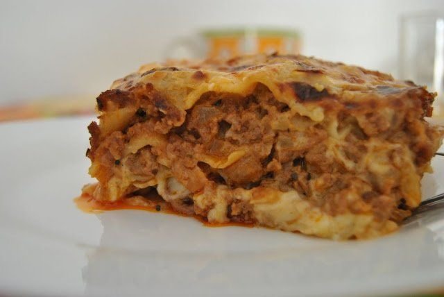 lasaña de carne casera fácil