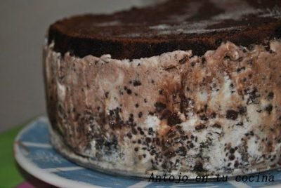 Tarta helada de chocolate