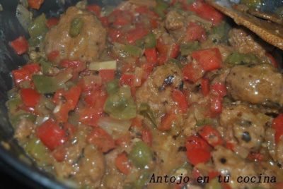 Albóndigas con verduras