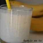 batido casero de plátano