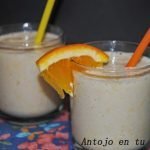 Batido especiado de naranja, plátano y miel