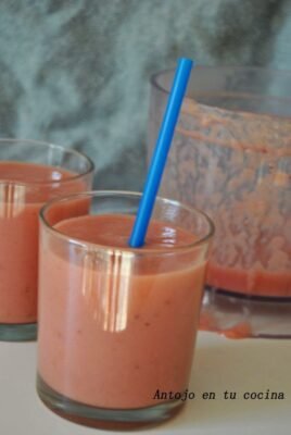 Batido de sandía y plátano. Fácil, Rápido y Saludable