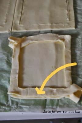 Tartas rápidas de pera con toffee salado
