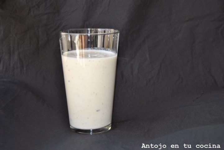 Batido de pera y chocolate blanco