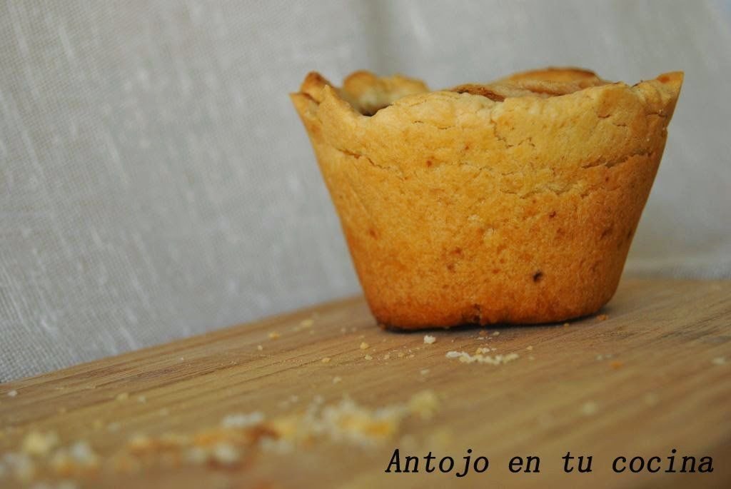 tartaletas individuales de chocolate y pera