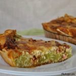 Quiche de brócoli y beicon. Receta sencilla y sabrosa