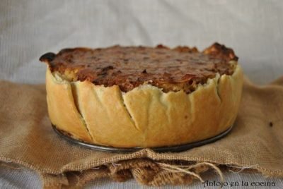 tarta de coliflor con pavo