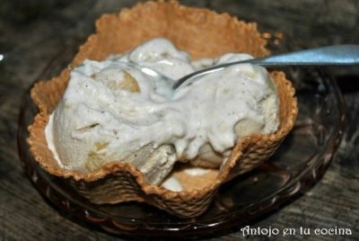 Helado de tarta de manzana FÁCIL
