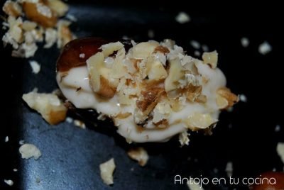 dátiles rellenos con miel y nueces