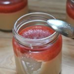 panacota de coco y fresa