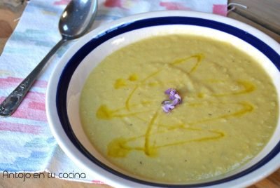 Crema de maíz y puerro {en 30 minutos}
