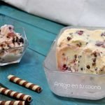 Helado selva negra con chocolate y cerezas