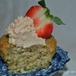 cupcake de pistachos y fresa