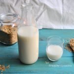 leche vegetal con granos de avena