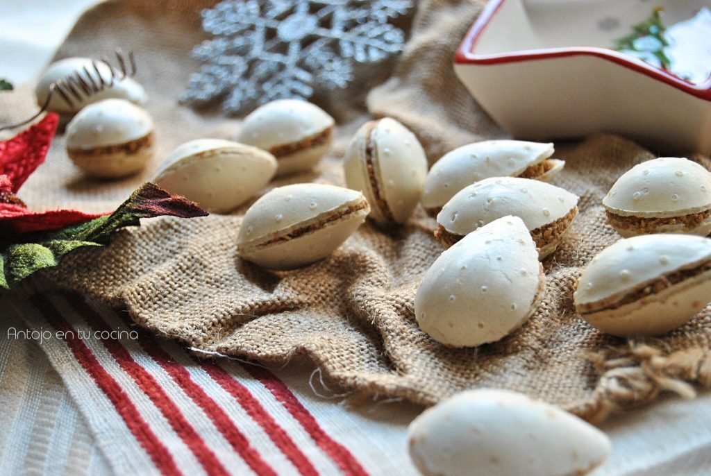 almendras rellenas navidad