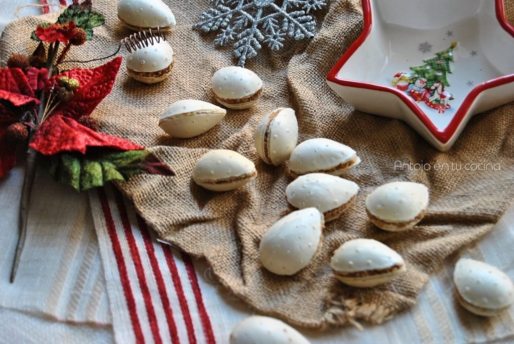 almendras rellenas navidad