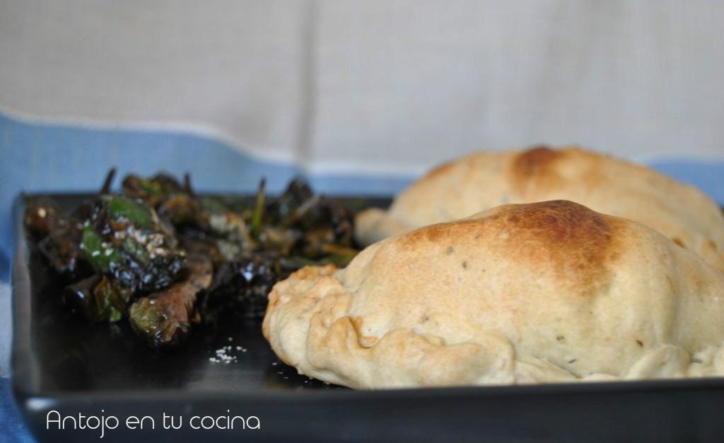 empanadas de pollo y champinones