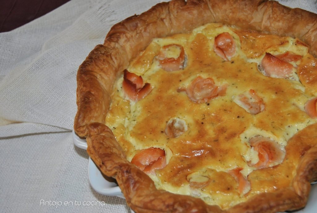 quiche salmon ahumado mascarpone
