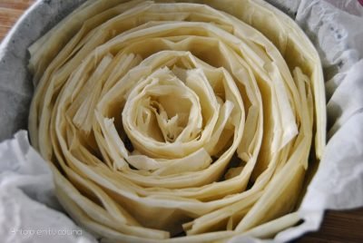 Ruffle milk pie {tarta de masa filo y leche}