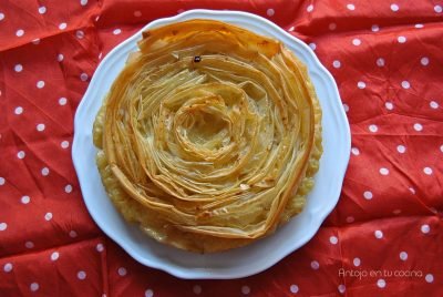 Ruffle milk pie {tarta de masa filo y leche}