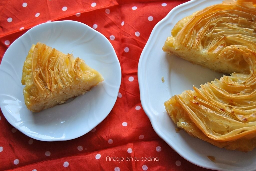 Ruffle milk pie {tarta de masa filo y leche}