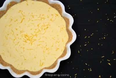 Tarta de mango, receta sin horno
