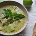 curry verde de pollo y calabacín