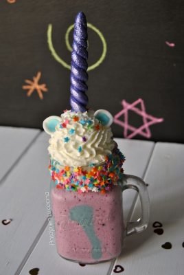 batido unicornio casero fácil y delicioso