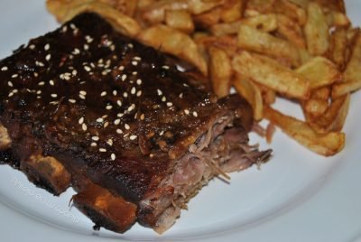 Costillas glaseadas con miso {2 formas: horno u olla lenta}