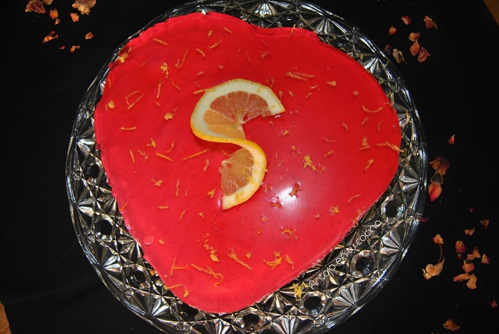 tarta fria frambuesa y limon 