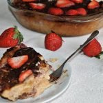 Pudding de fresa y chocolate