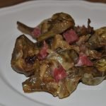 alcachofas con jamón