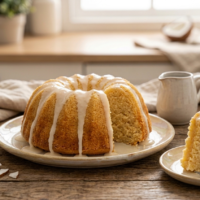 Bundt cake de leche de coco, jugoso y esponjoso