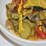 verduras salteadas con mostaza. Guarnición saludable fácil