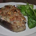 Berenjenas rellenas de pollo, receta fácil y saludable