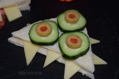sándwiches fáciles para Halloween
