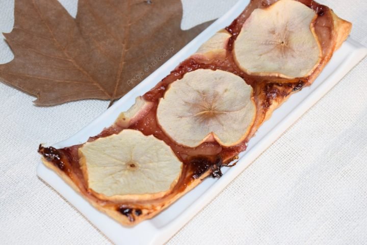 tarta de manzana con hojaldre