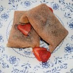 chimichangas dulces fresa y nata