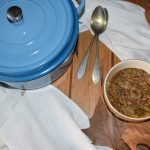 guiso de lentejas con morcilla y col