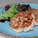 hamburguesas de pollo y champiñones