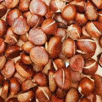 castaña asada microondas