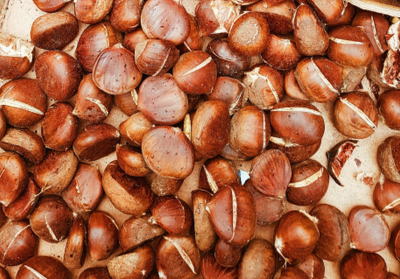 castaña asada microondas