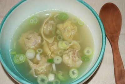 Sopa wonton muy fácil