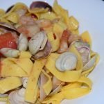 Pasta fresca con marisco