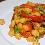 ensalada garbanzos pimiento asado