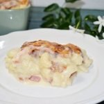 Coliflor gratinada con bechamel y beicon ¡Muy fácil y económica!