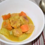 Albóndigas de pollo y pavo al curry