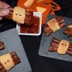 Arañas de salchicha, aperitivo fácil para Halloween