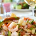 ceviche gambas camarones o langostinos